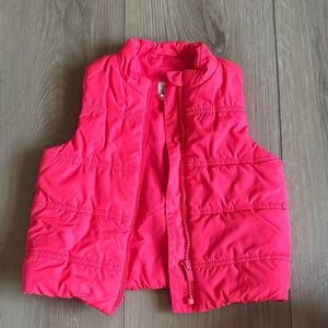 GAP Bright Pink Puffer Vest